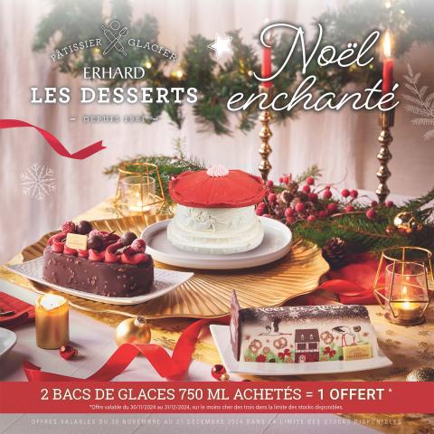 desserts bûches de noël erhard pâtissier glacier