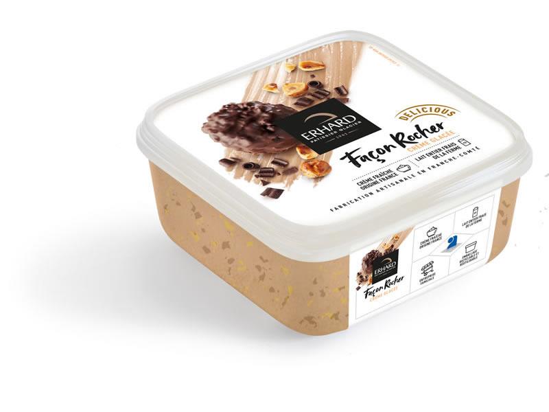 erhard crème glacée façon rocher 750ml