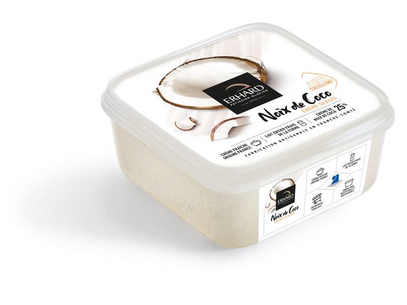 erhard crème glacée noix de coco 750ml