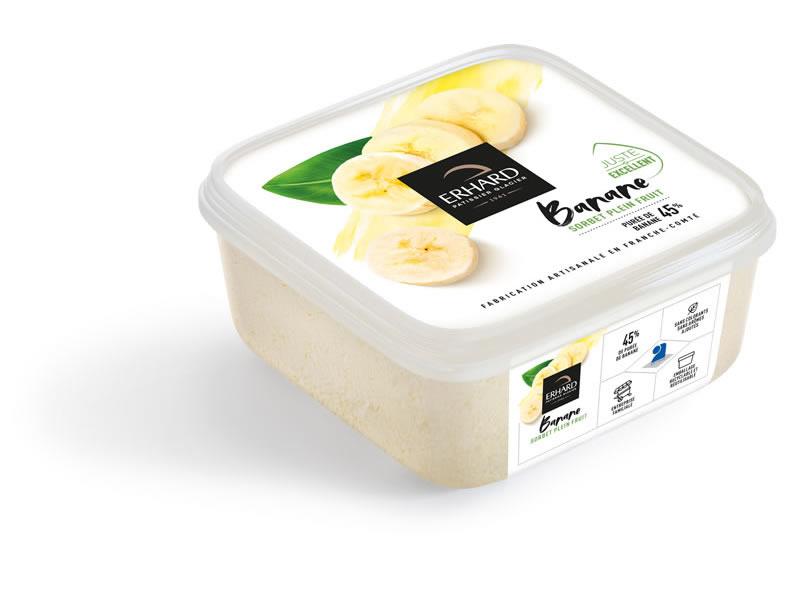 erhard sorbet plein fruit banane 750ml