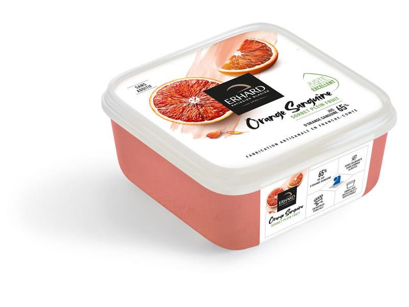 erhard sorbet plein fruit orange sanguine 750ml